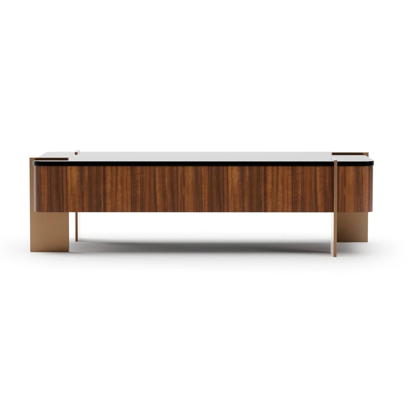 Luxury Walnut Coffee Table Modern Italian Style for Villa
