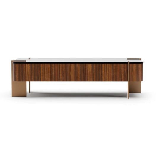 Luxury Walnut Coffee Table Modern Italian Style for Villa