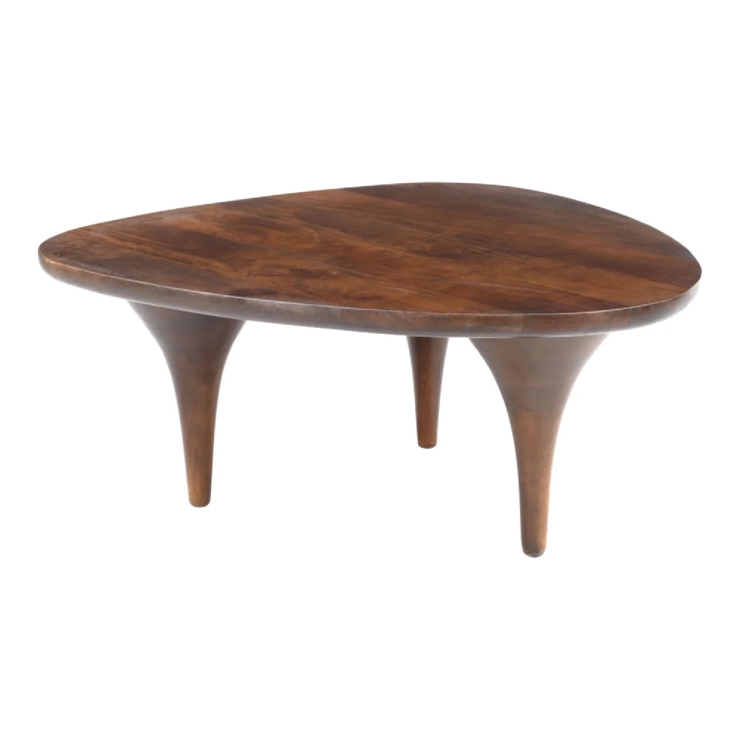 Luxury Walnut Finished Coffee Table Modern Italian Style for Villa