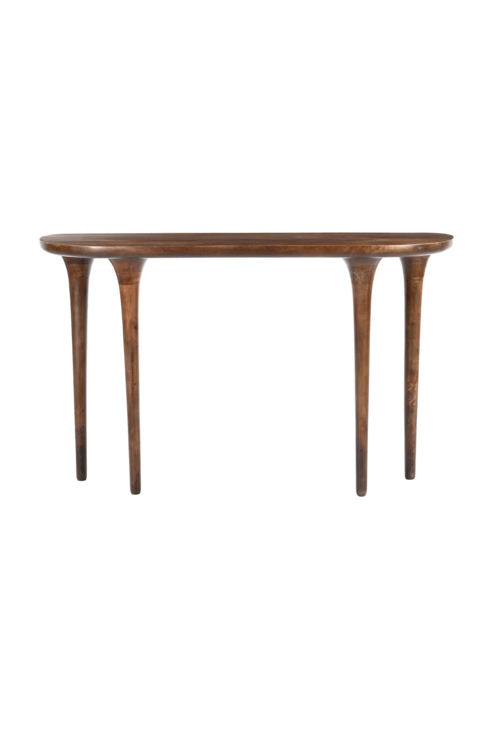 Luxury Walnut Finished Console Table Modern Italian Style for Villa