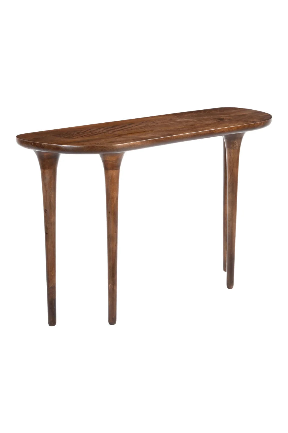 Luxury Walnut Finished Console Table Modern Italian Style for Villa