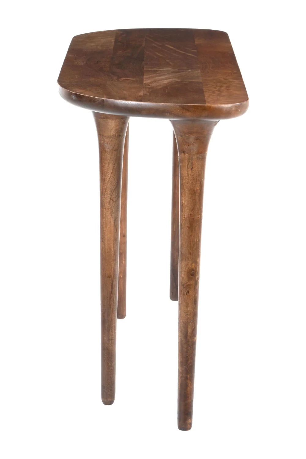 Luxury Walnut Finished Console Table Modern Italian Style for Villa