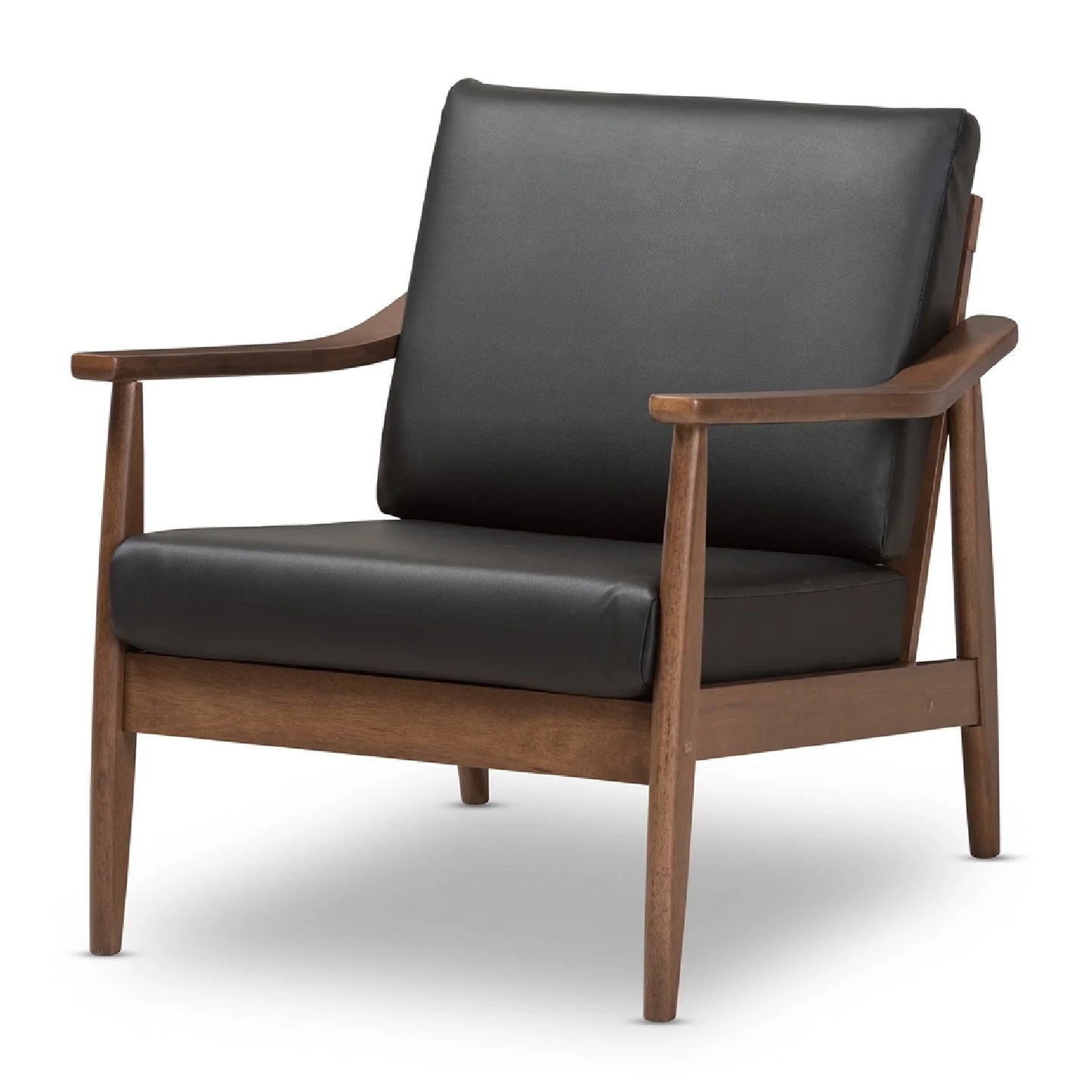Luxury Walnut Framed Lounge Chair European Style for Villa