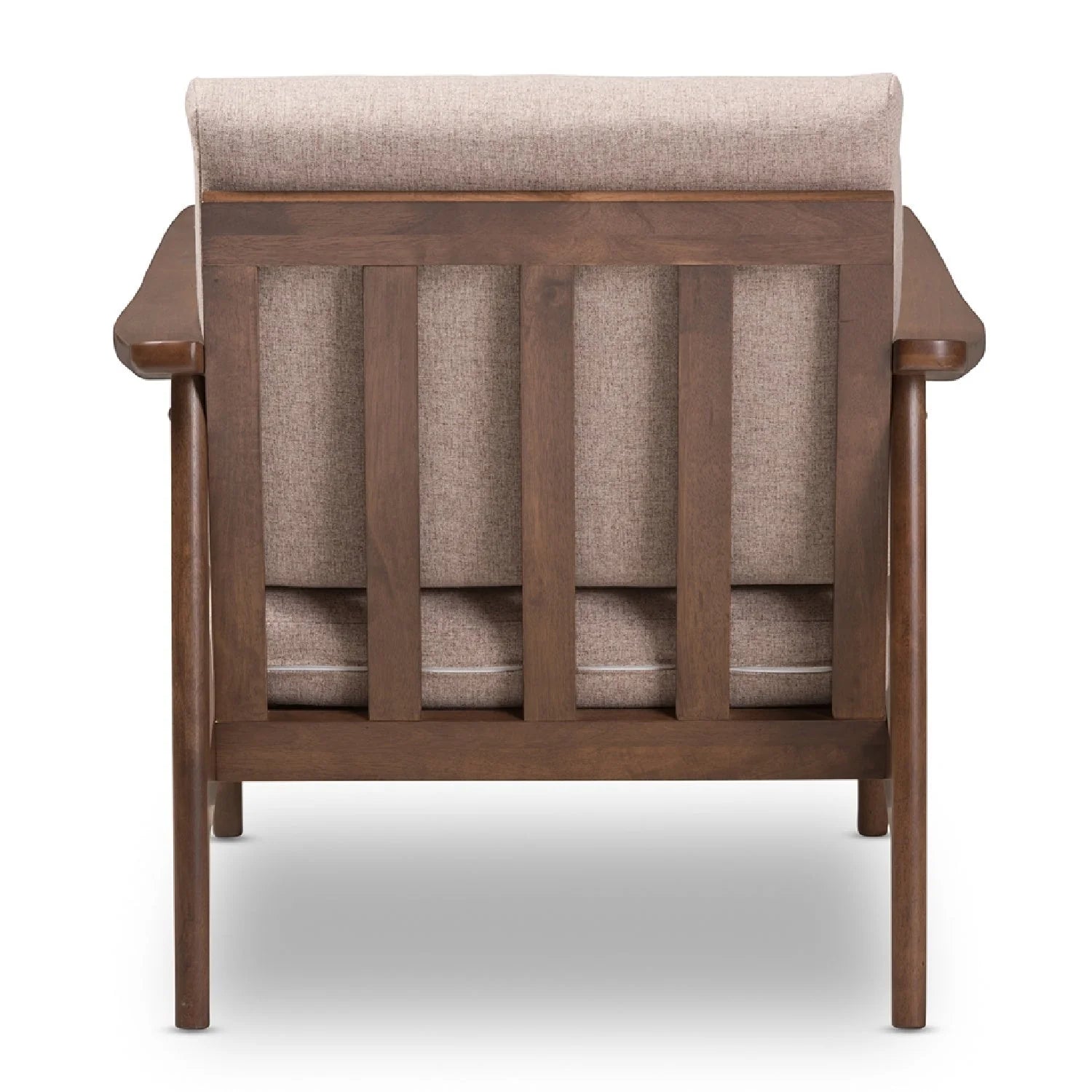 Luxury Walnut Framed Lounge Chair European Style for Villa