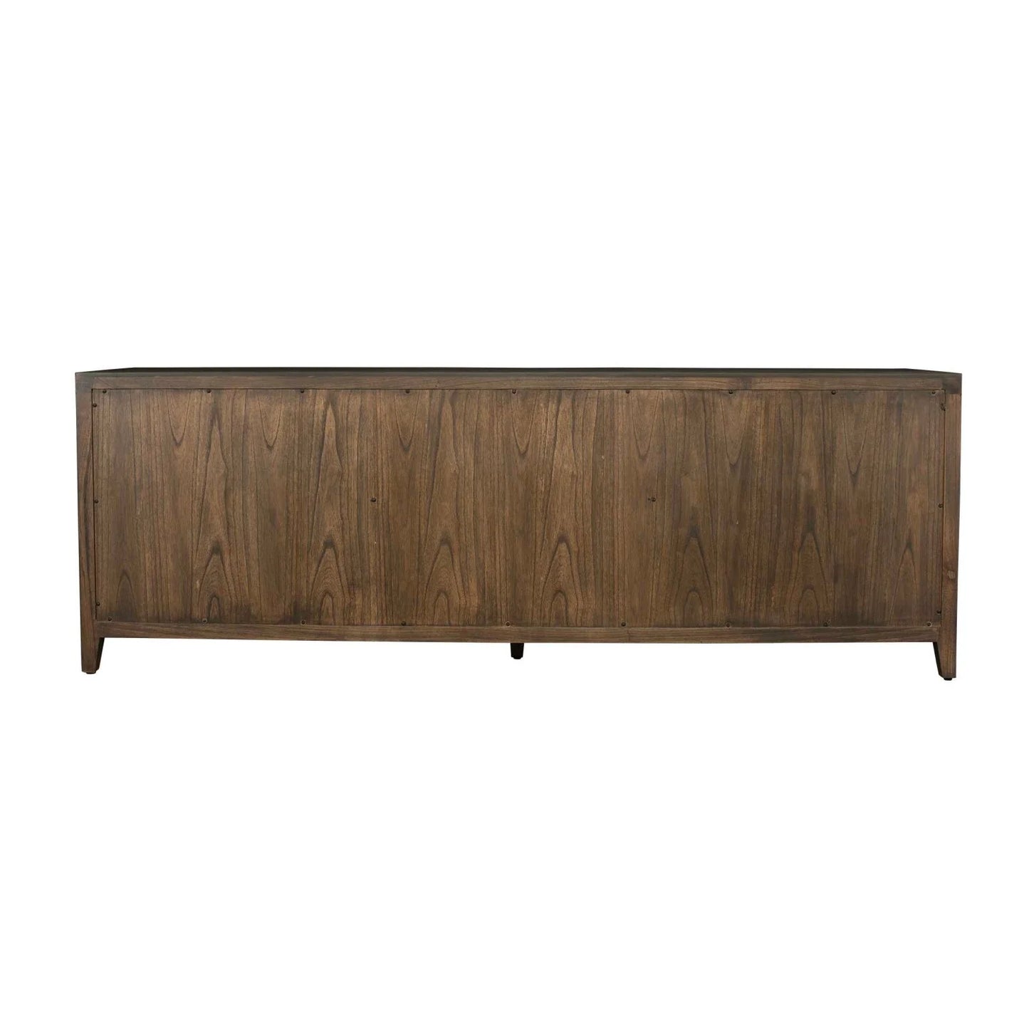 Luxury Walnut Sliding-Door Console Cabinet Modern Italian Style for Villa