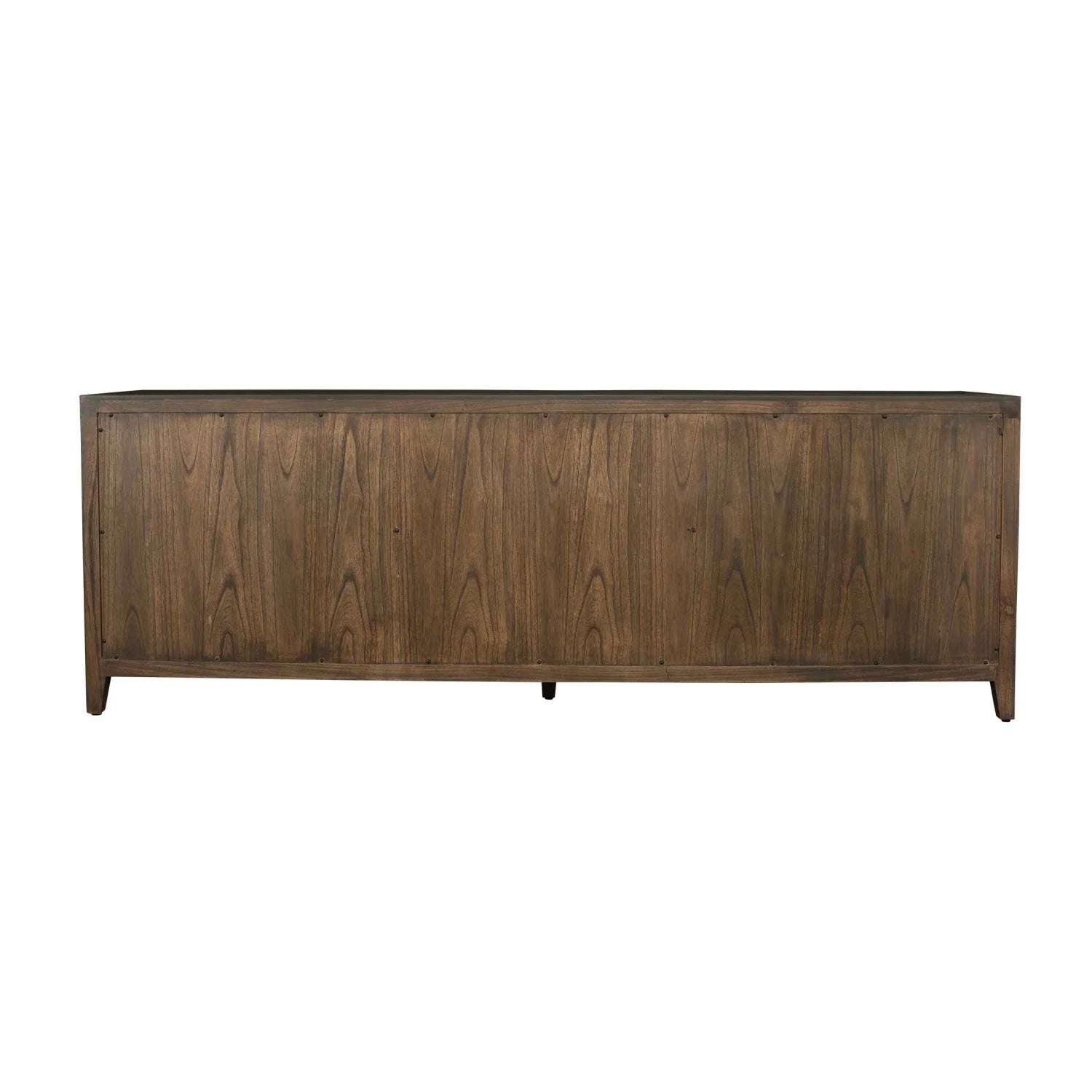 Luxury Walnut Sliding-Door Console Cabinet Modern Italian Style for Villa