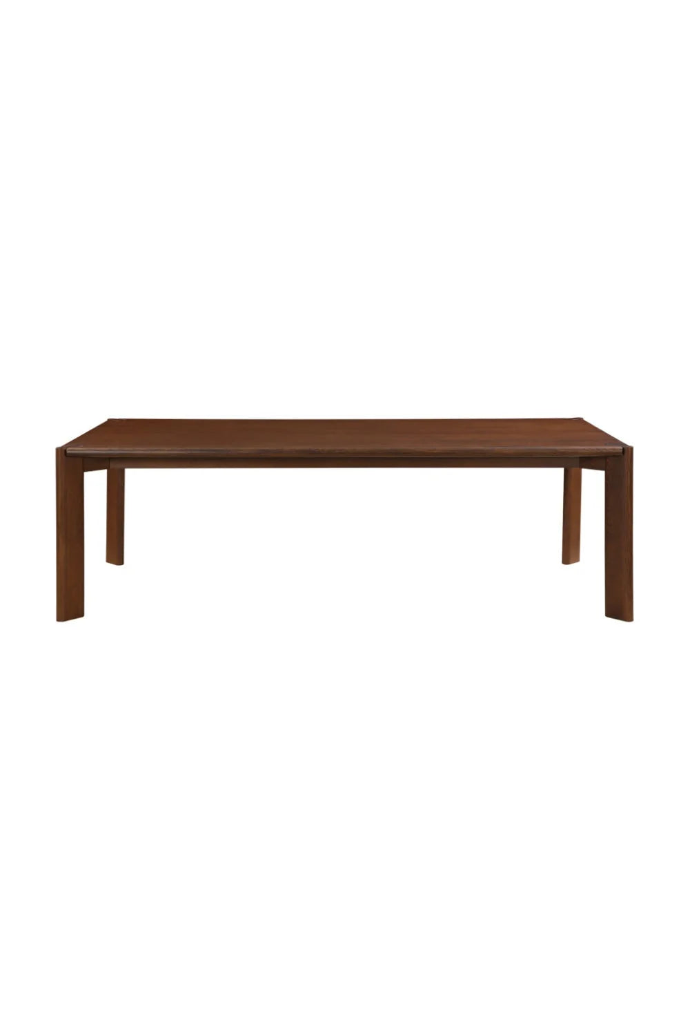 Luxury Walnut-Stained Ash Dining Table Modern Italian Style for Villa