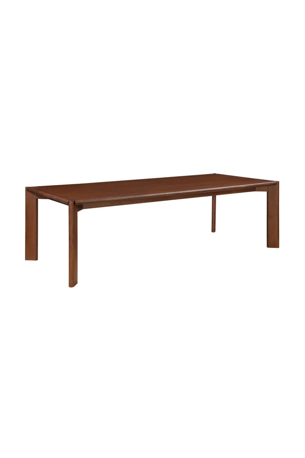 Luxury Walnut-Stained Ash Dining Table Modern Italian Style for Villa
