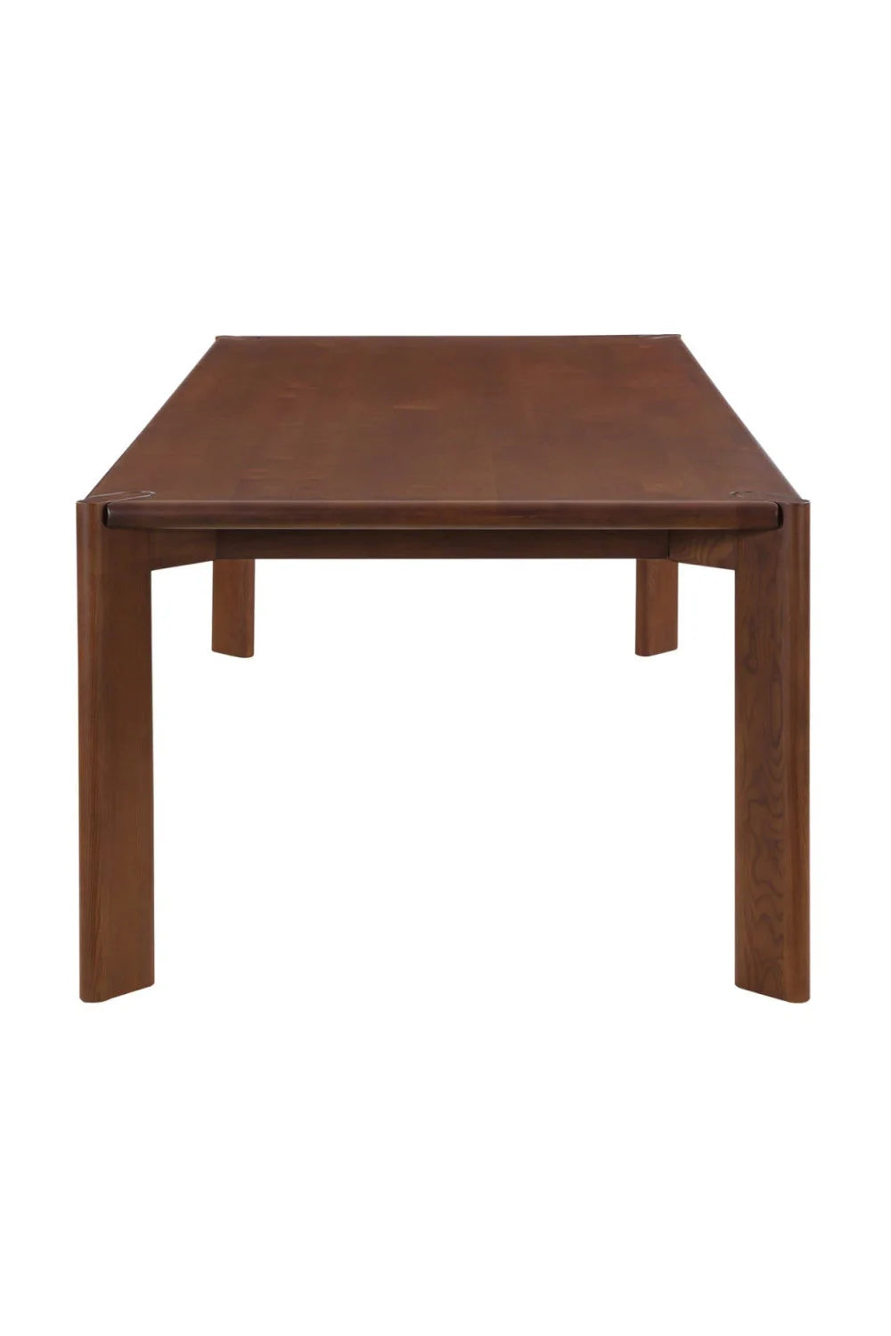 Luxury Walnut-Stained Ash Dining Table Modern Italian Style for Villa