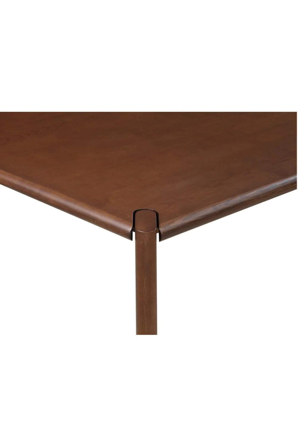 Luxury Walnut-Stained Ash Dining Table Modern Italian Style for Villa