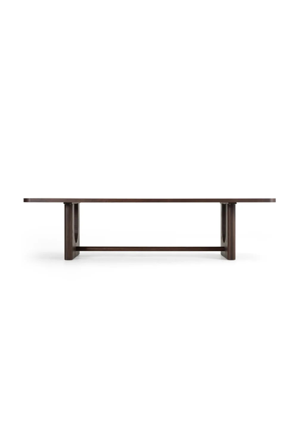 Luxury Walz Trestle Oak Dining Table Modern Italian Style for Villa