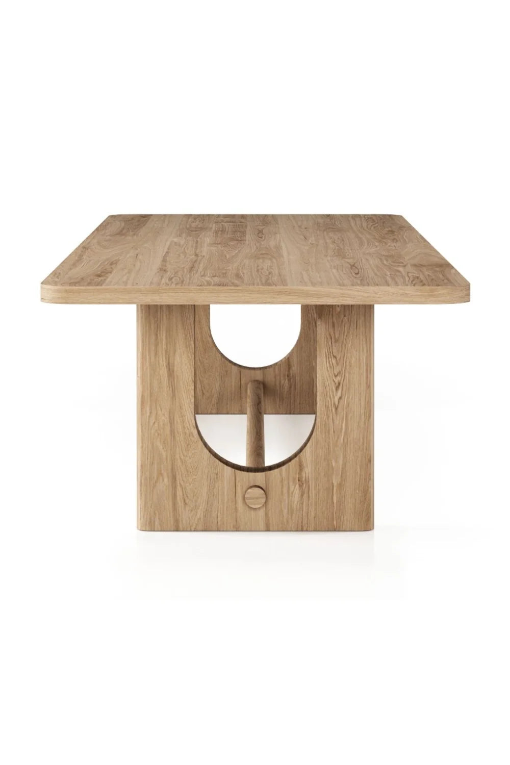 Luxury Walz Trestle Oak Dining Table Modern Italian Style for Villa