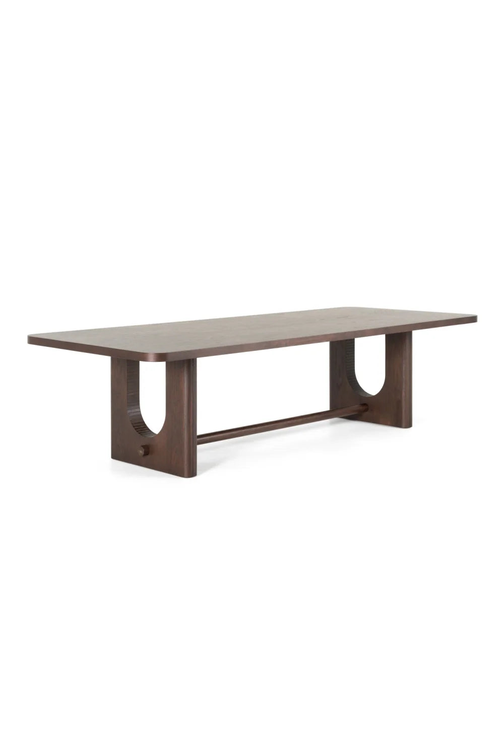 Luxury Walz Trestle Oak Dining Table Modern Italian Style for Villa