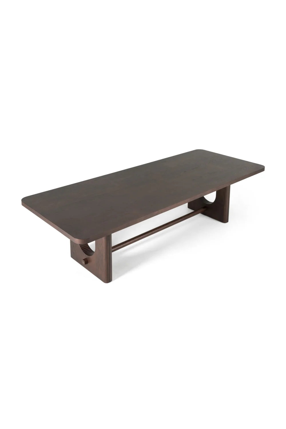 Luxury Walz Trestle Oak Dining Table Modern Italian Style for Villa