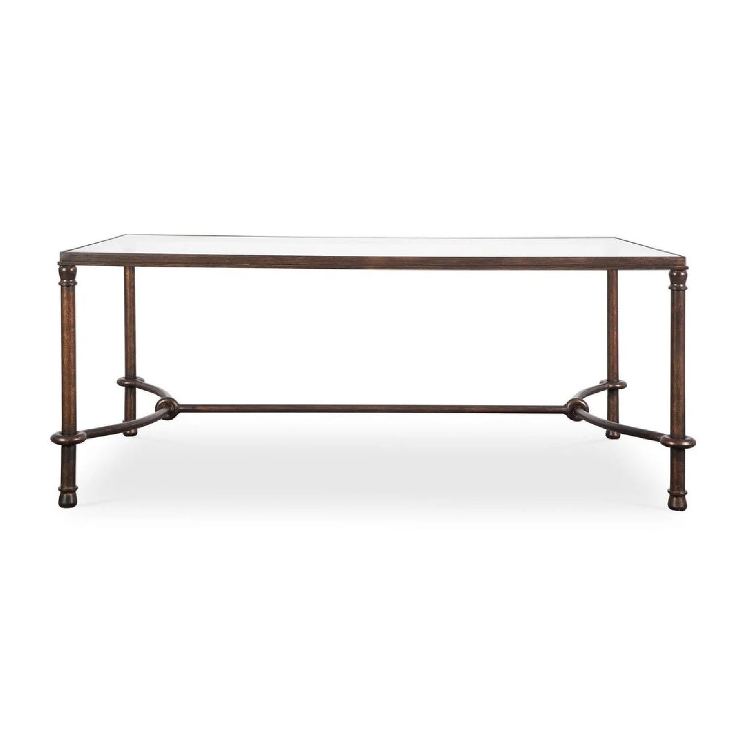 Luxury Warring Bronze Framed Coffee Table Modern Italian Style for Villa