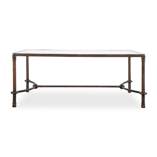 Luxury Warring Bronze Framed Coffee Table Modern Italian Style for Villa