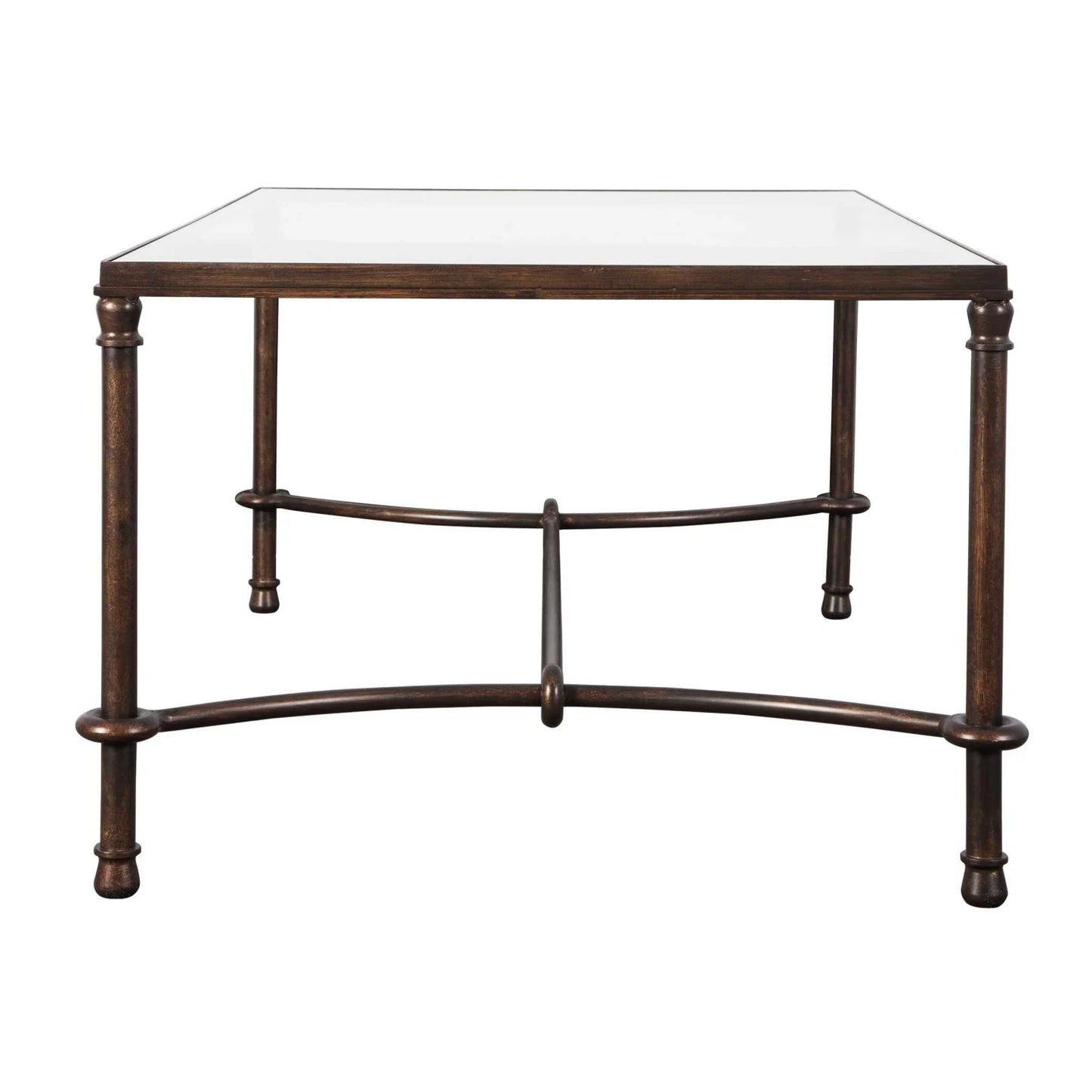 Luxury Warring Bronze Framed Coffee Table Modern Italian Style for Villa