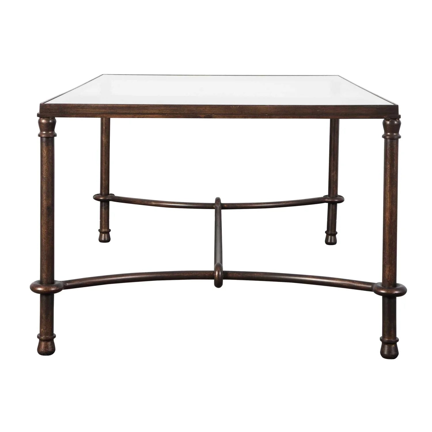 Luxury Warring Bronze Framed Coffee Table Modern Italian Style for Villa