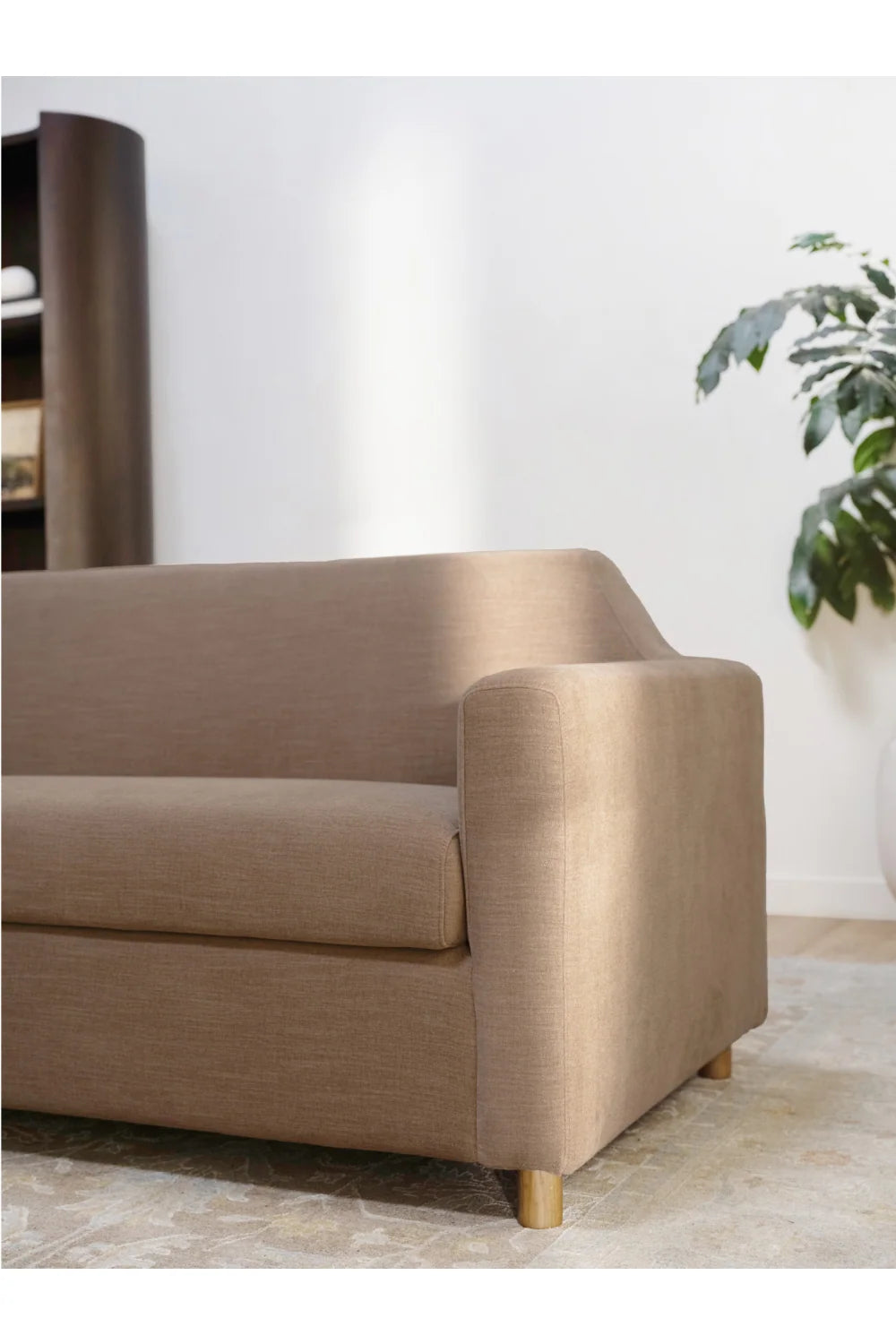 Luxury Washed Linen Sofa Modern Italian Style for Villa