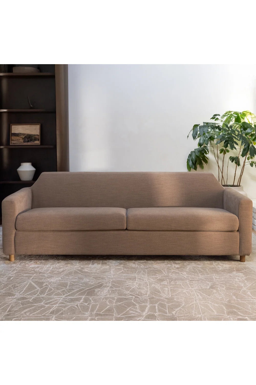 Luxury Washed Linen Sofa Modern Italian Style for Villa
