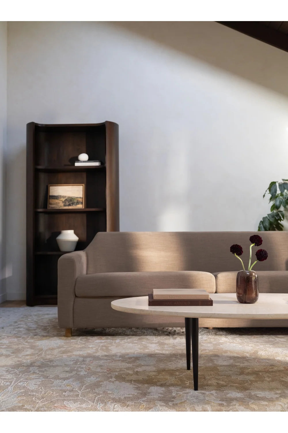 Luxury Washed Linen Sofa Modern Italian Style for Villa