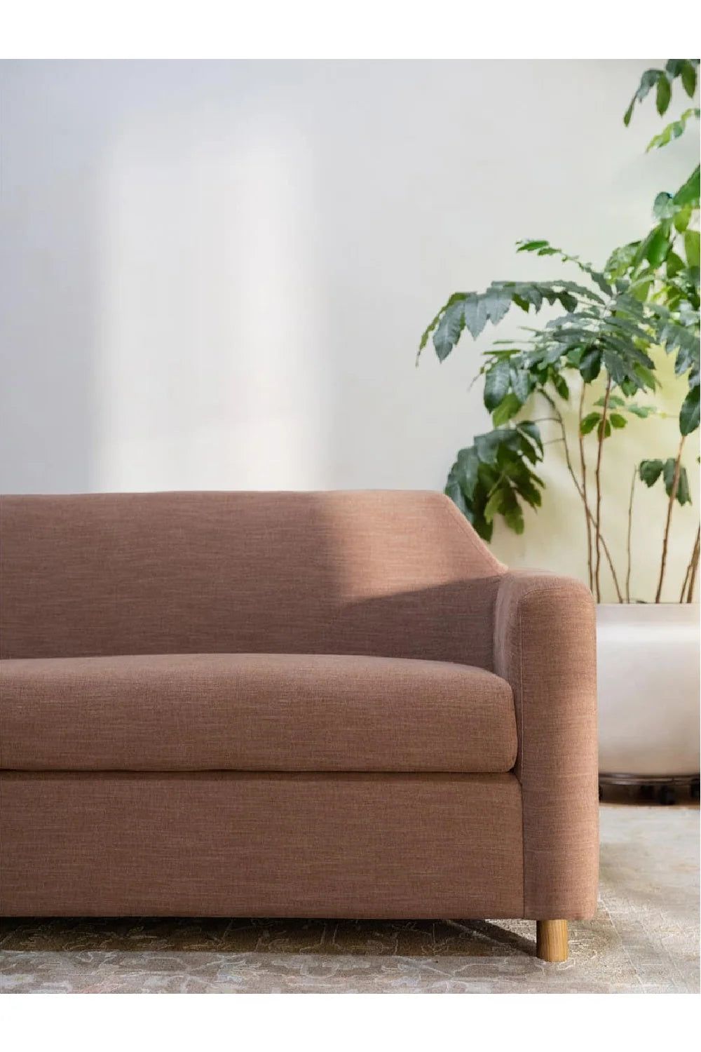 Luxury Washed Linen Sofa Modern Italian Style for Villa