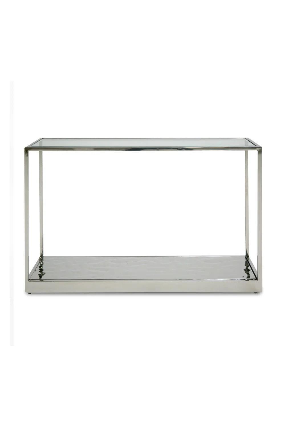 Luxury Wave Glass Console Table Modern Italian Style for Villa