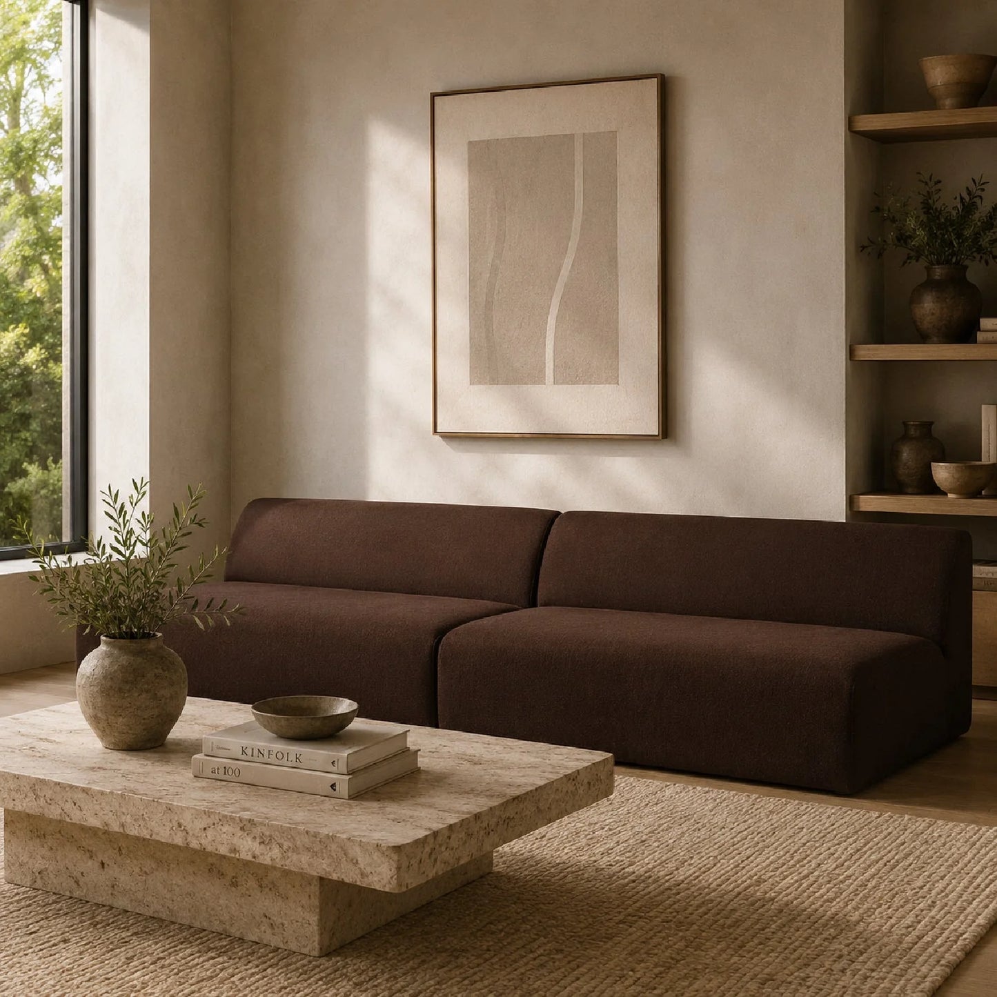 Luxury Wave Modular Sofa Modern Italian Style for Villa