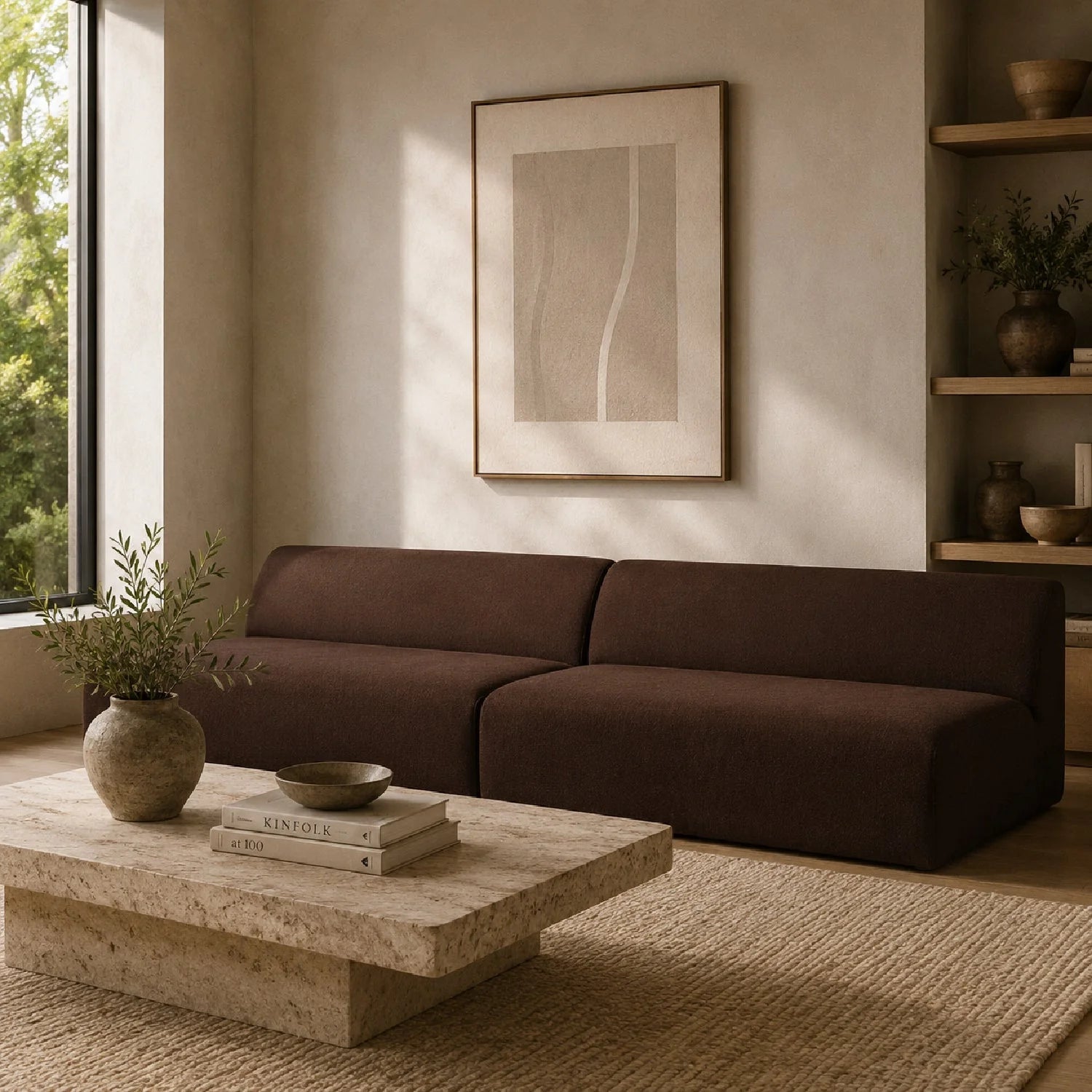 Luxury Wave Modular Sofa Modern Italian Style for Villa