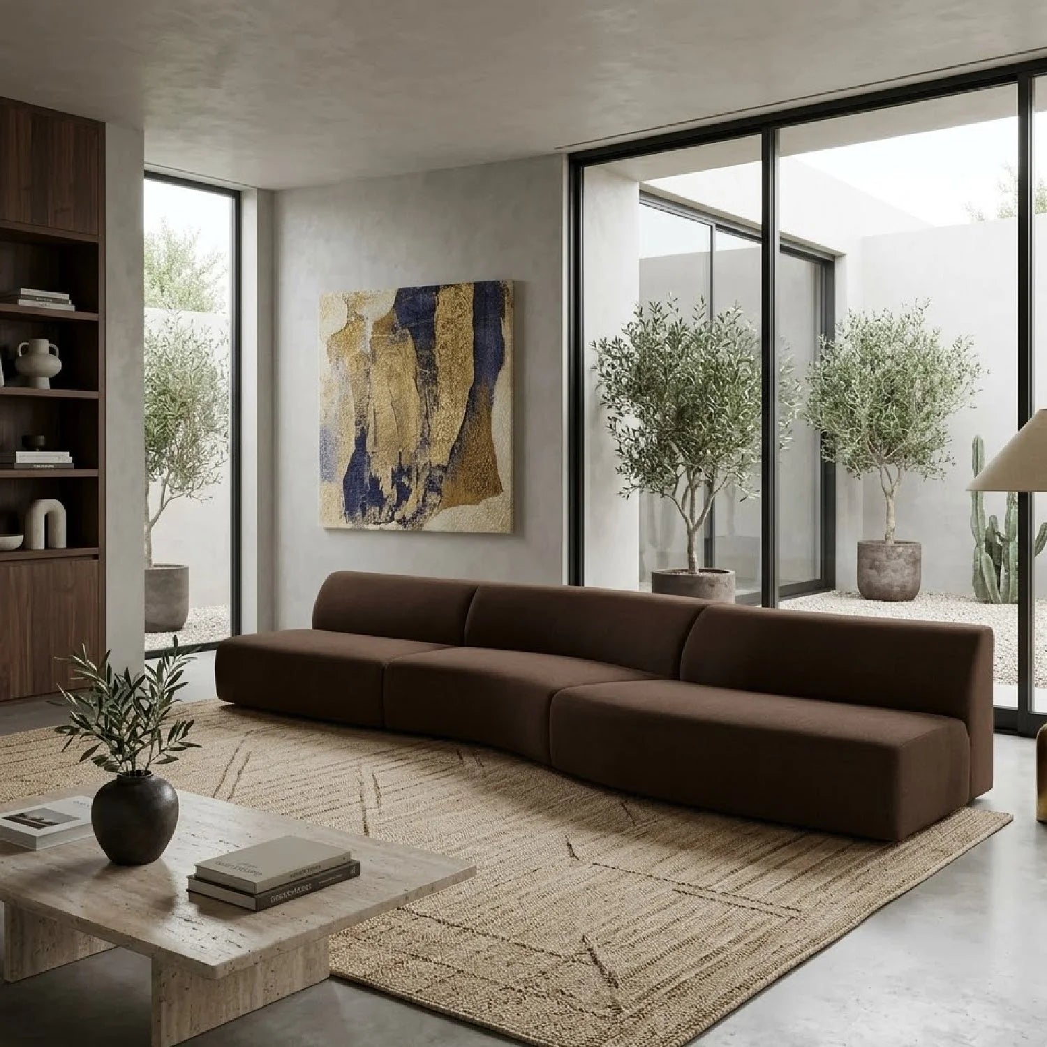 Luxury Wave Modular Sofa Modern Italian Style for Villa