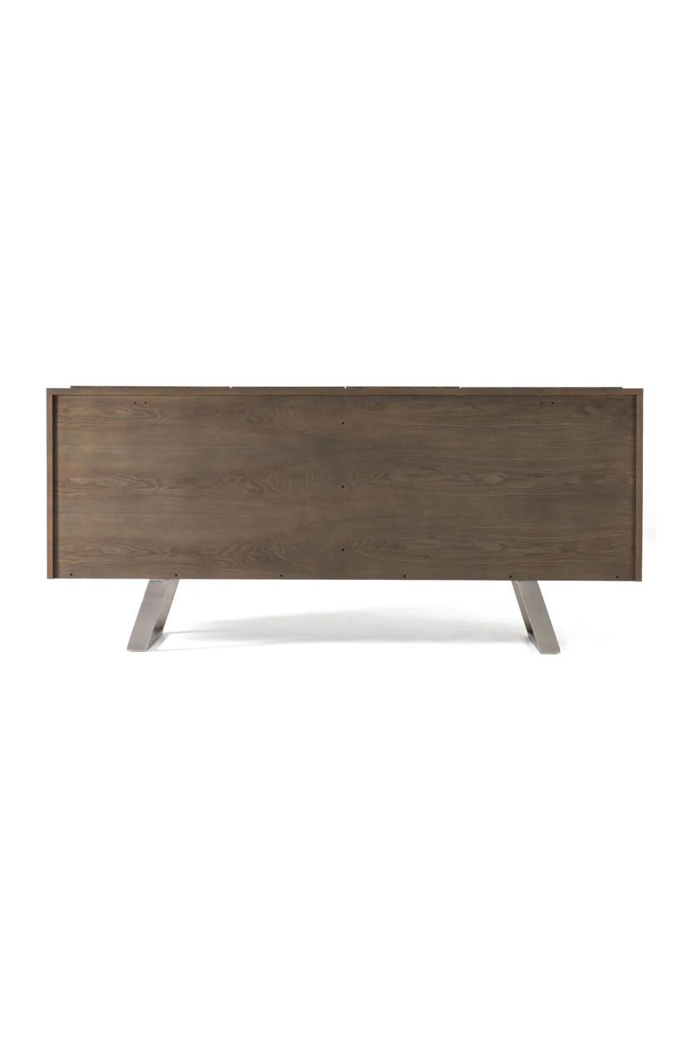 Luxury Wave Patterned Ash 4-Door Sideboard European Style for Villa