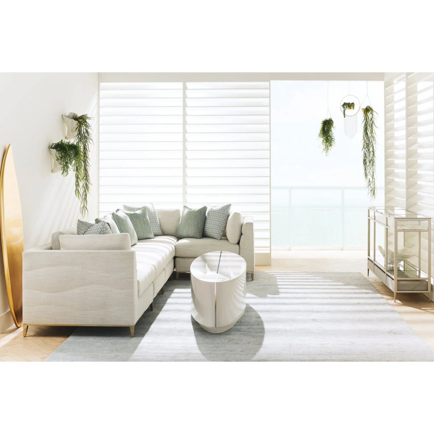 Luxury Wavy Quilted Lounge Chair Modern Italian Style for Villa