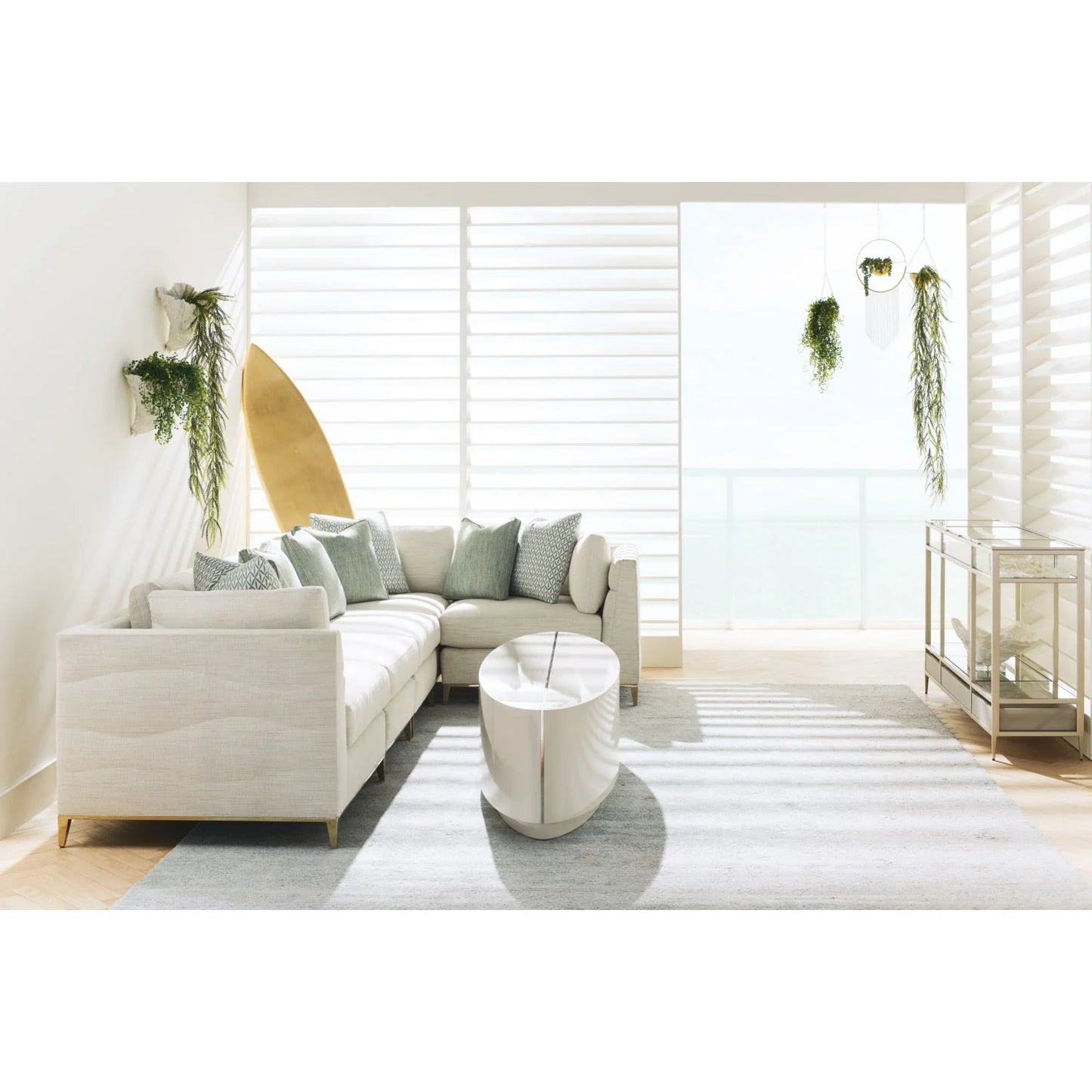Luxury Wavy Quilted Lounge Chair Modern Italian Style for Villa