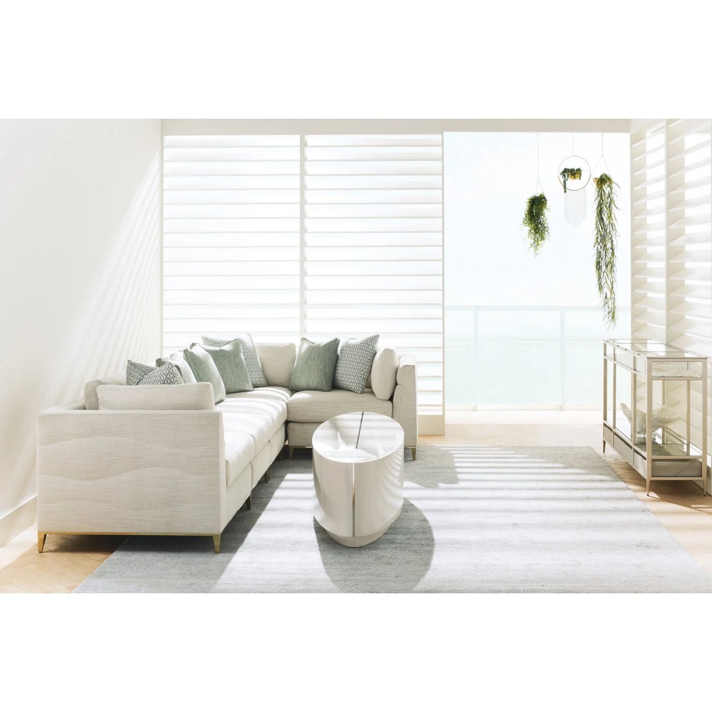 Luxury Wavy Quilted Lounge Chair Modern Italian Style for Villa