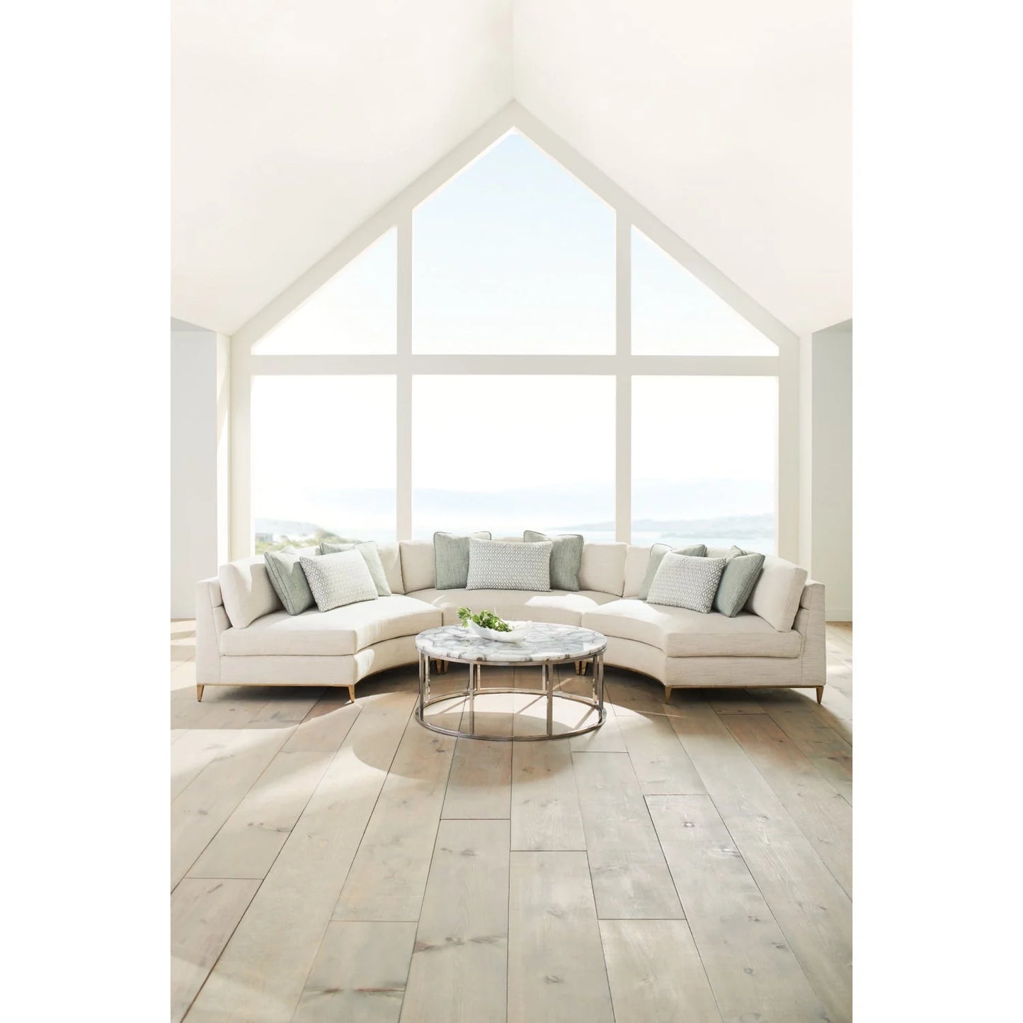Luxury Wavy Quilted Sectional Sofa Modern Italian Style for Villa