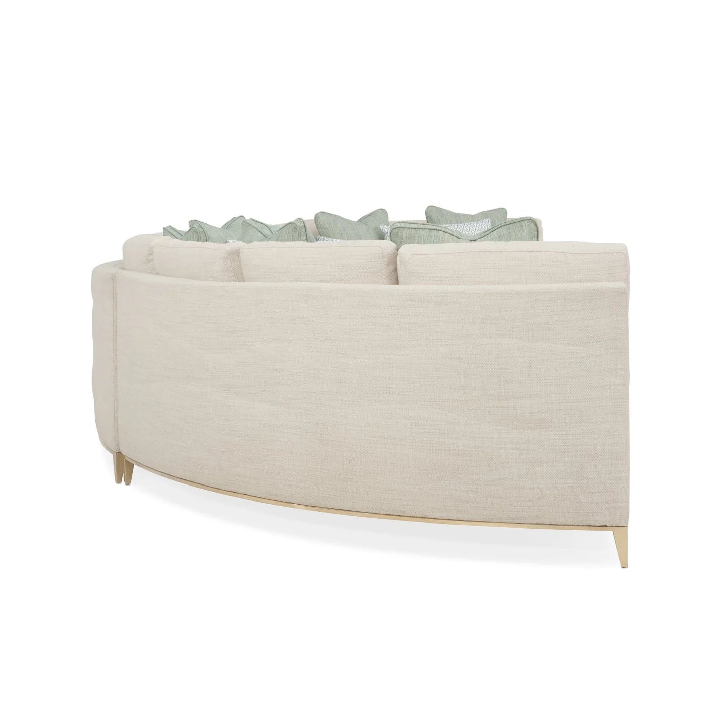 Luxury Wavy Quilted Sectional Sofa Modern Italian Style for Villa
