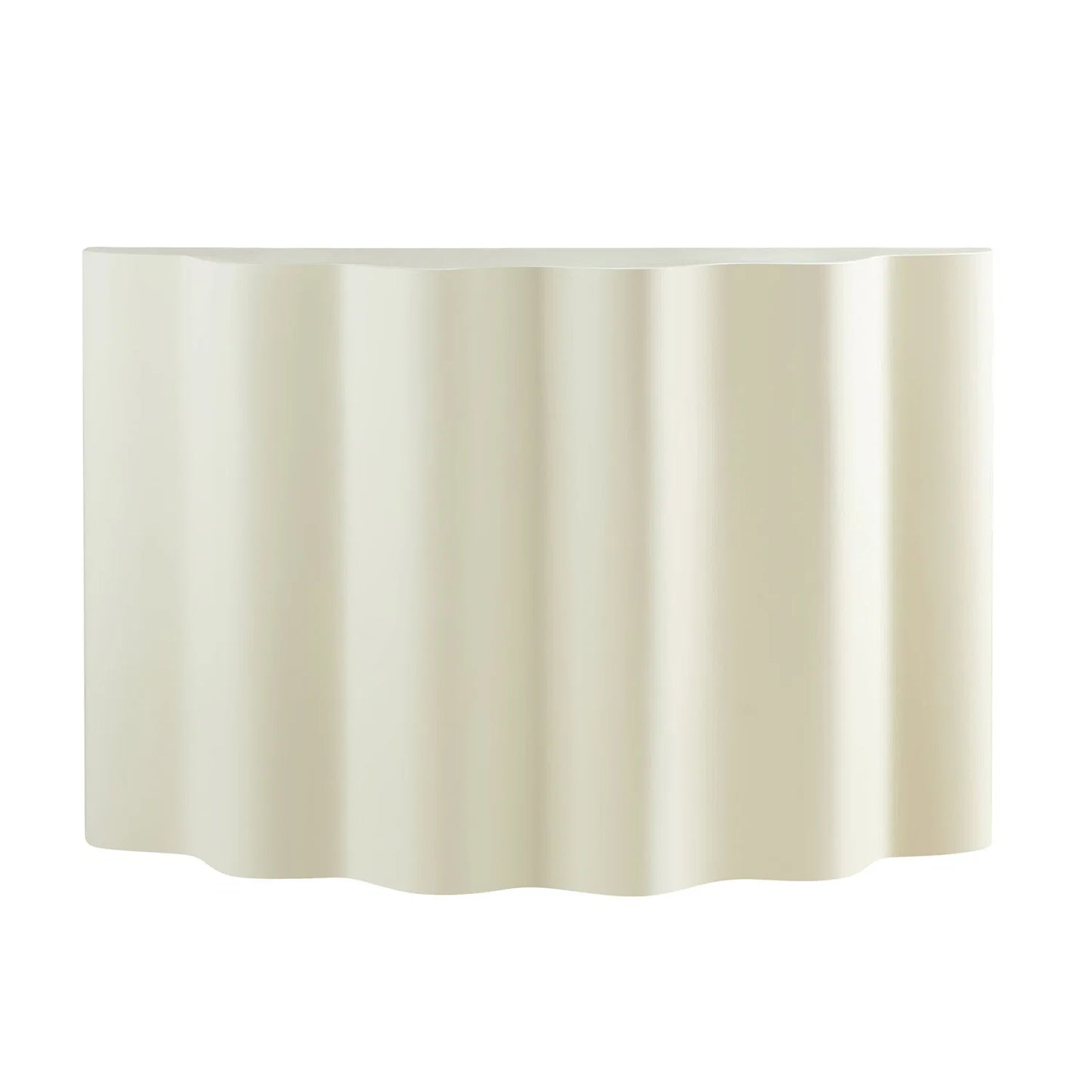 Luxury Wavy White Console Table Modern Italian Style for Villa