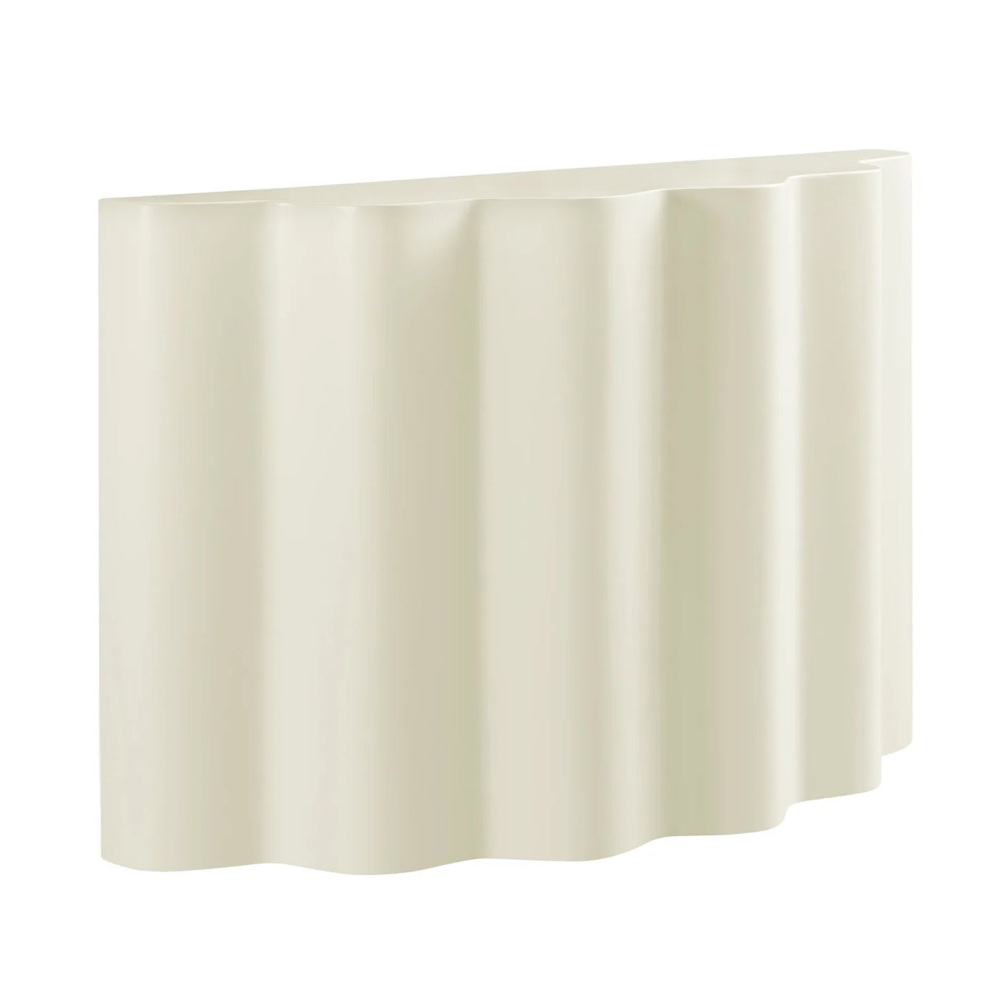 Luxury Wavy White Console Table Modern Italian Style for Villa