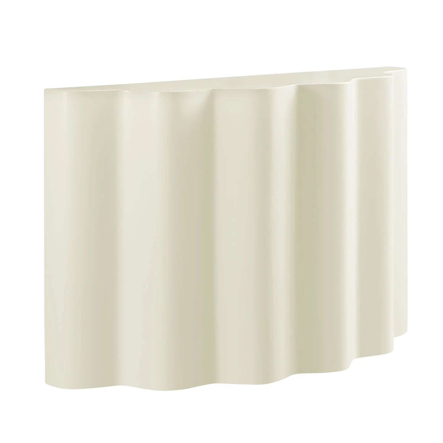 Luxury Wavy White Console Table Modern Italian Style for Villa