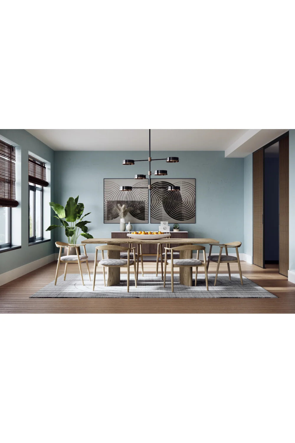 Luxury Weathered Oak Modern Dining Armchair European Style for Villa