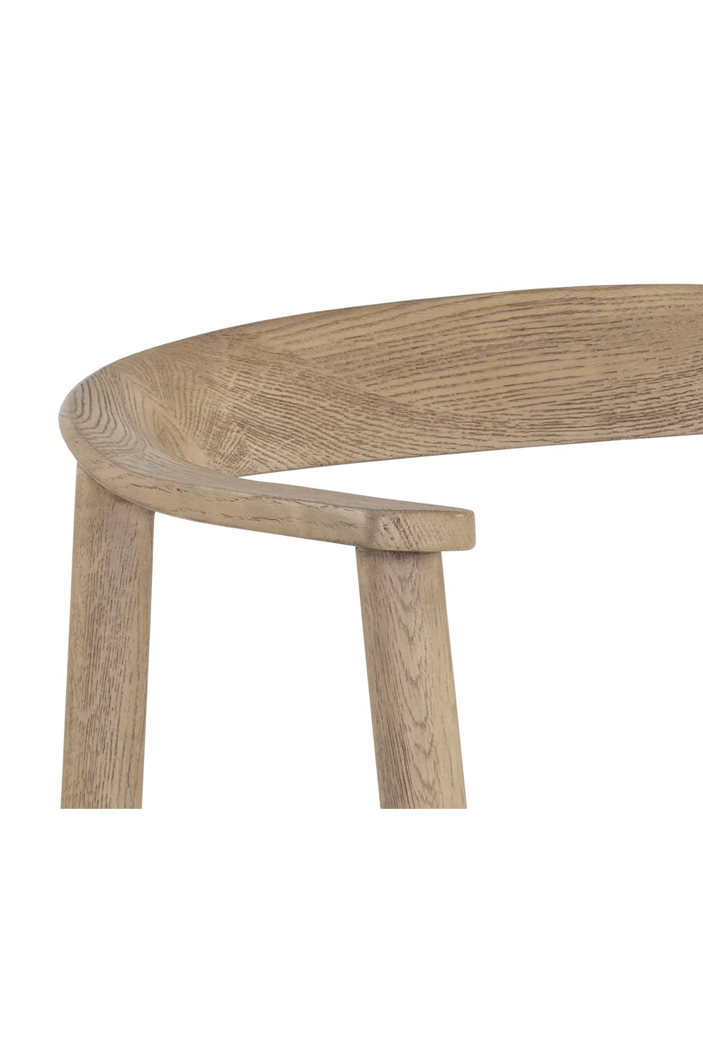 Luxury Weathered Oak Modern Dining Armchair European Style for Villa