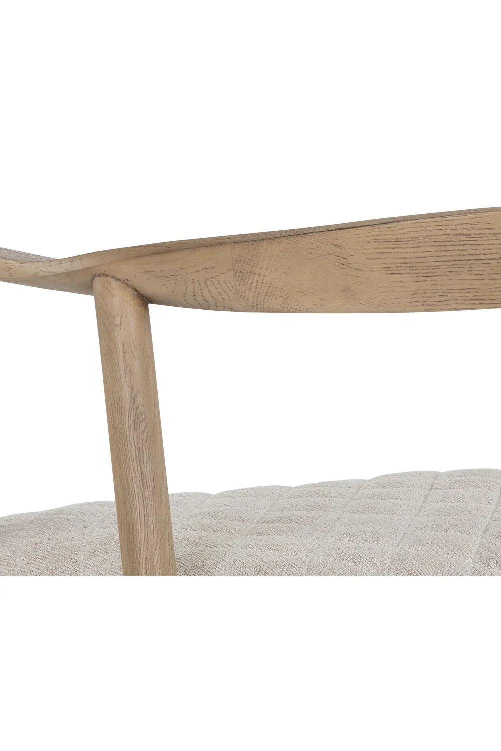 Luxury Weathered Oak Modern Dining Armchair European Style for Villa