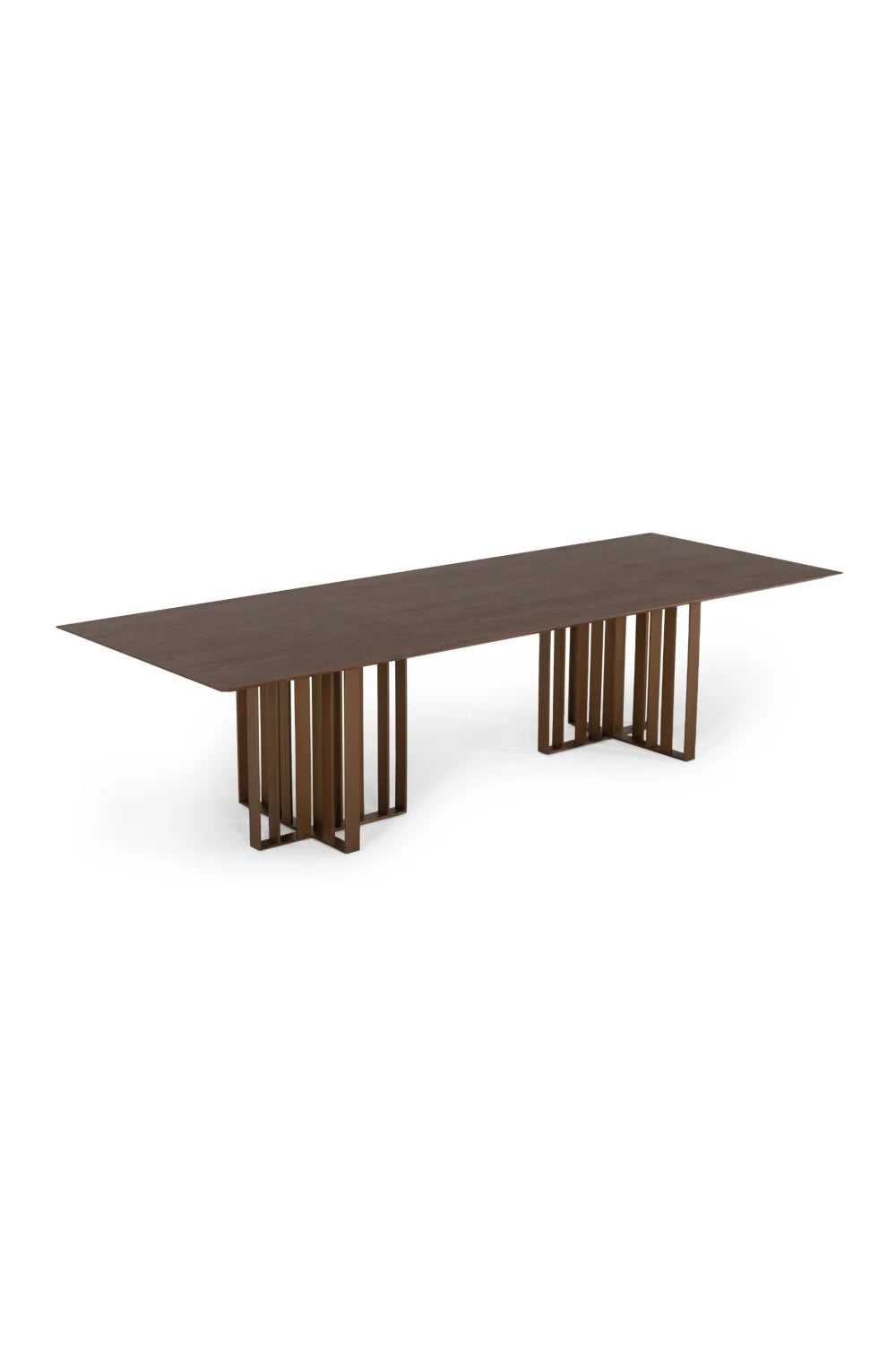 Luxury Wenge Oak Dining Table Modern Italian Style for Villa
