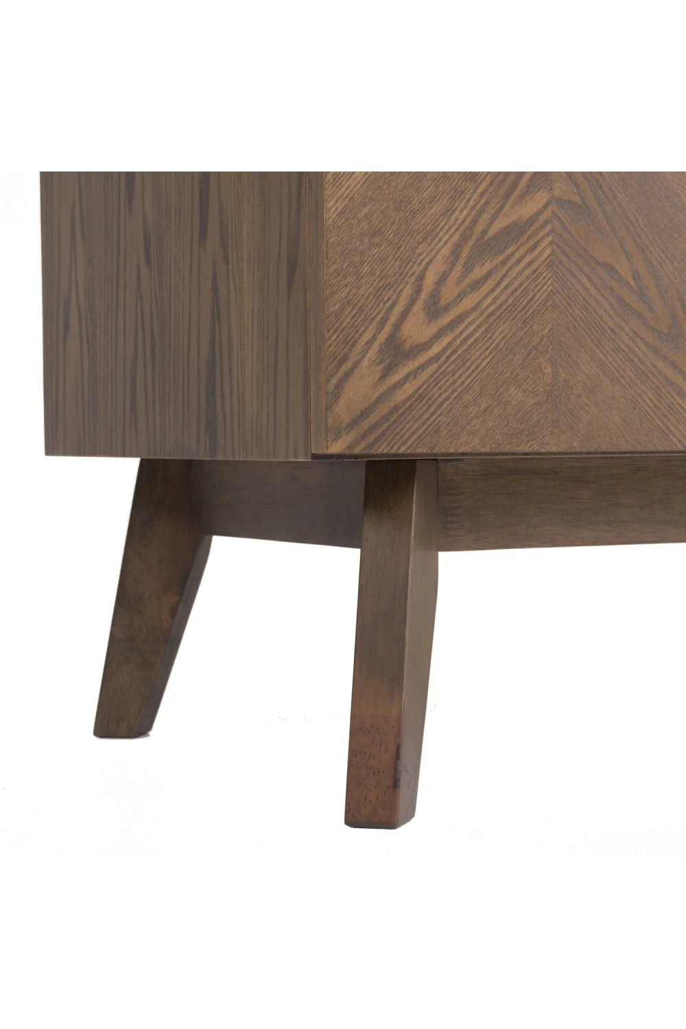 Luxury Wenge Veneer 3-Door Sideboard European Style for Villa