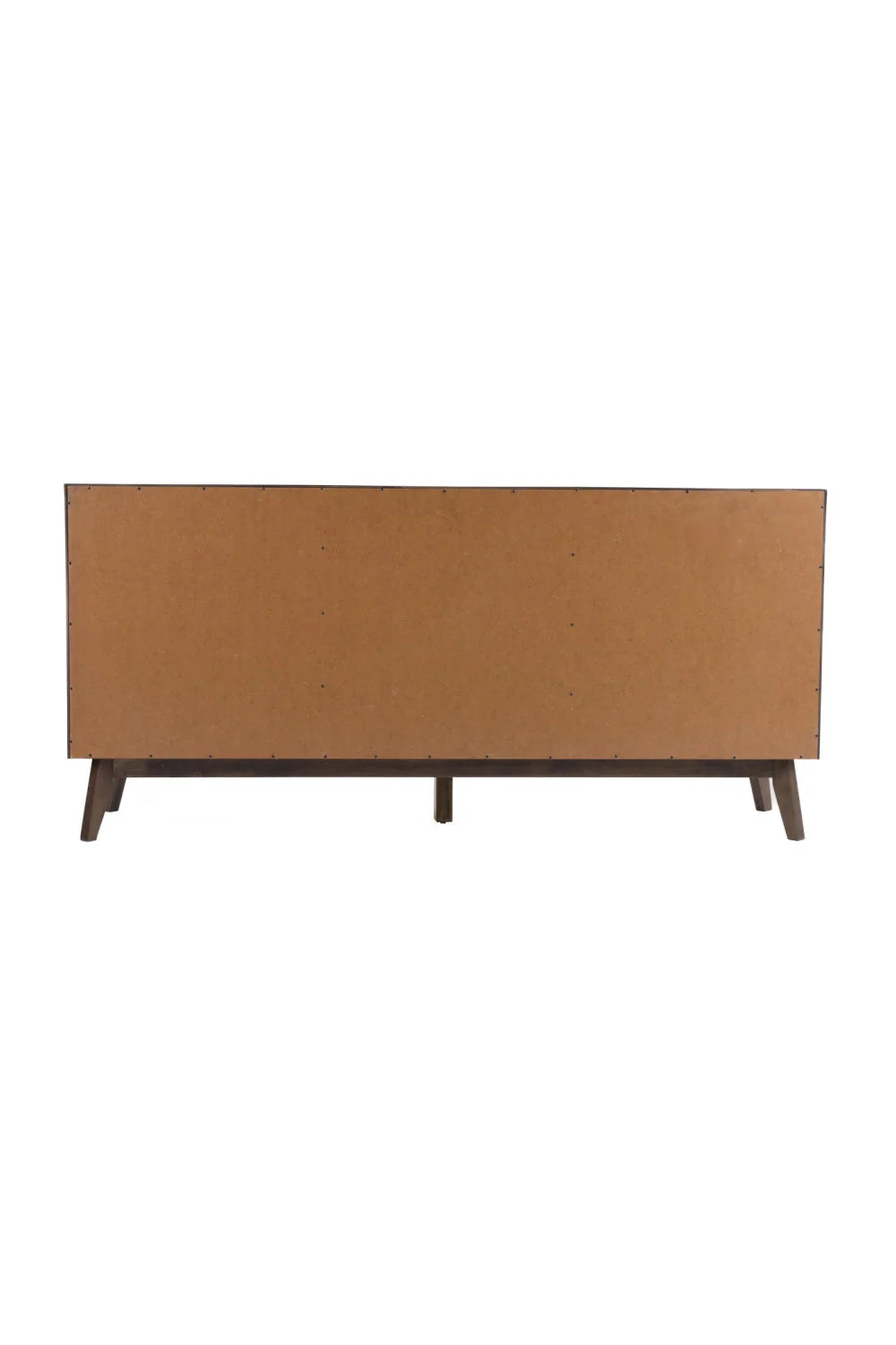 Luxury Wenge Veneer 3-Door Sideboard European Style for Villa