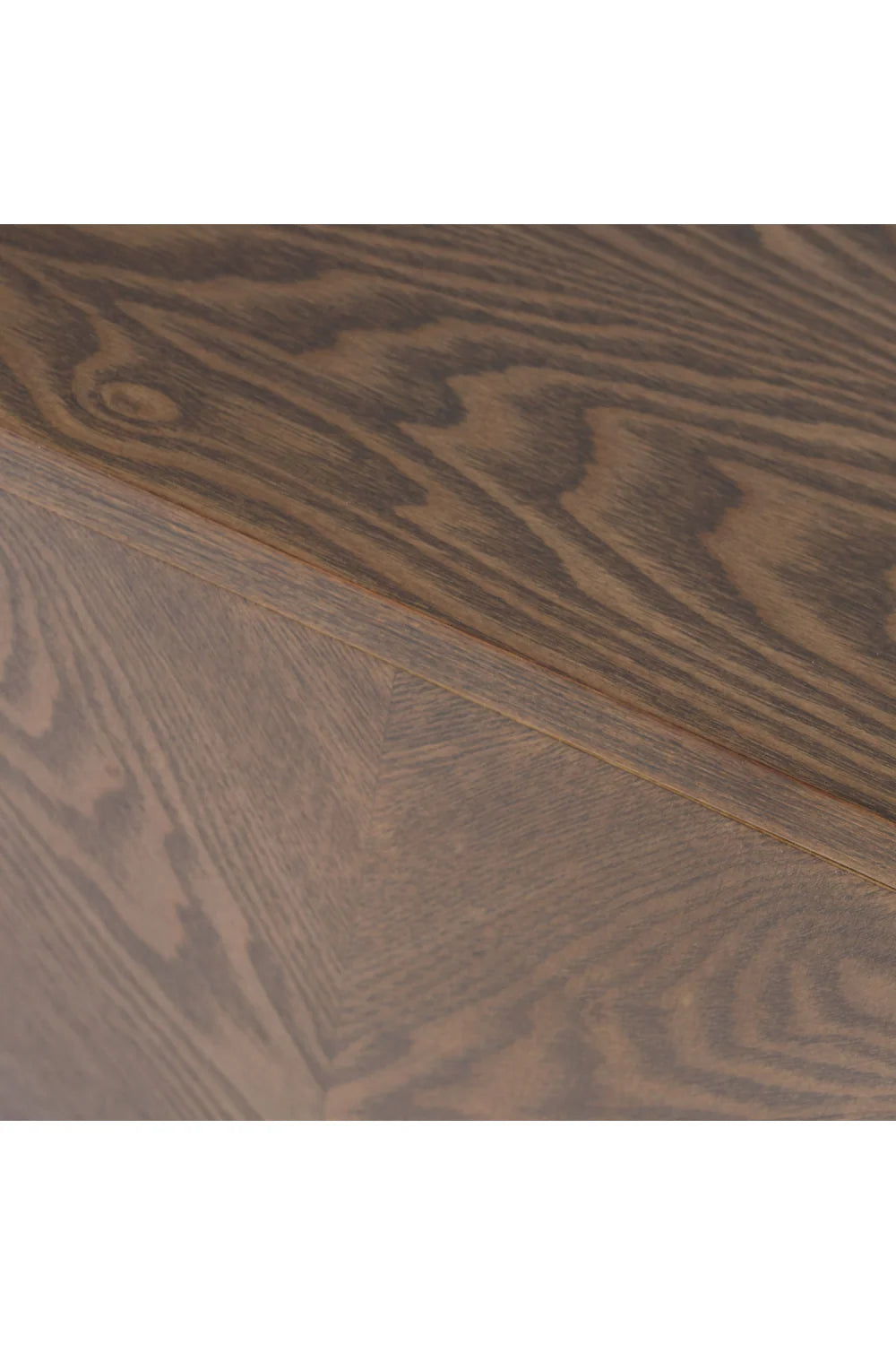 Luxury Wenge Veneer 3-Door Sideboard European Style for Villa