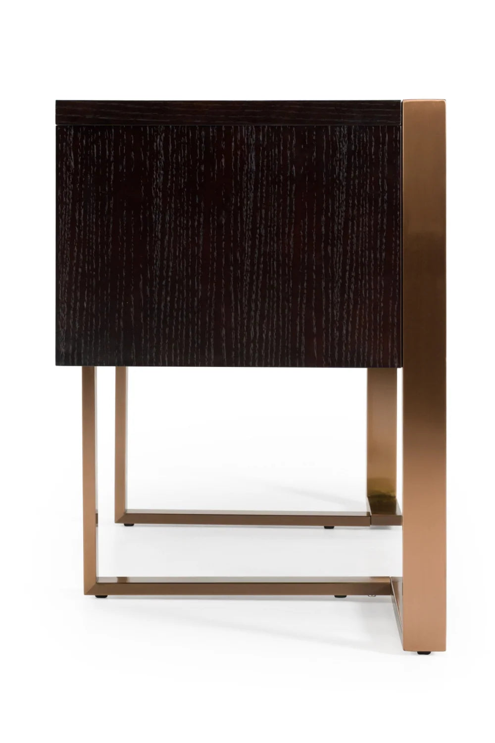 Luxury Wenge Veneer 3-Drawer Modern Desk European Style for Villa