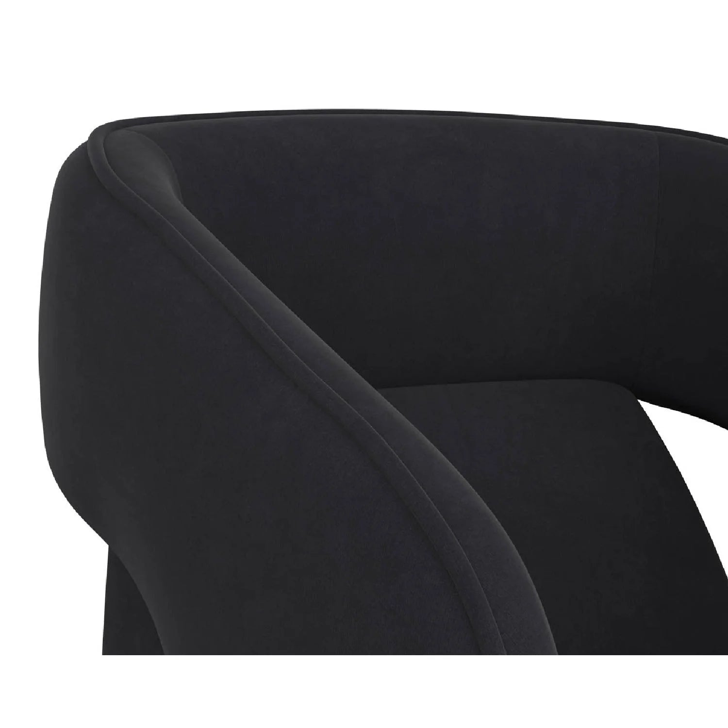Luxury Wheeled Fabric Dining Armchair European Style for Villa
