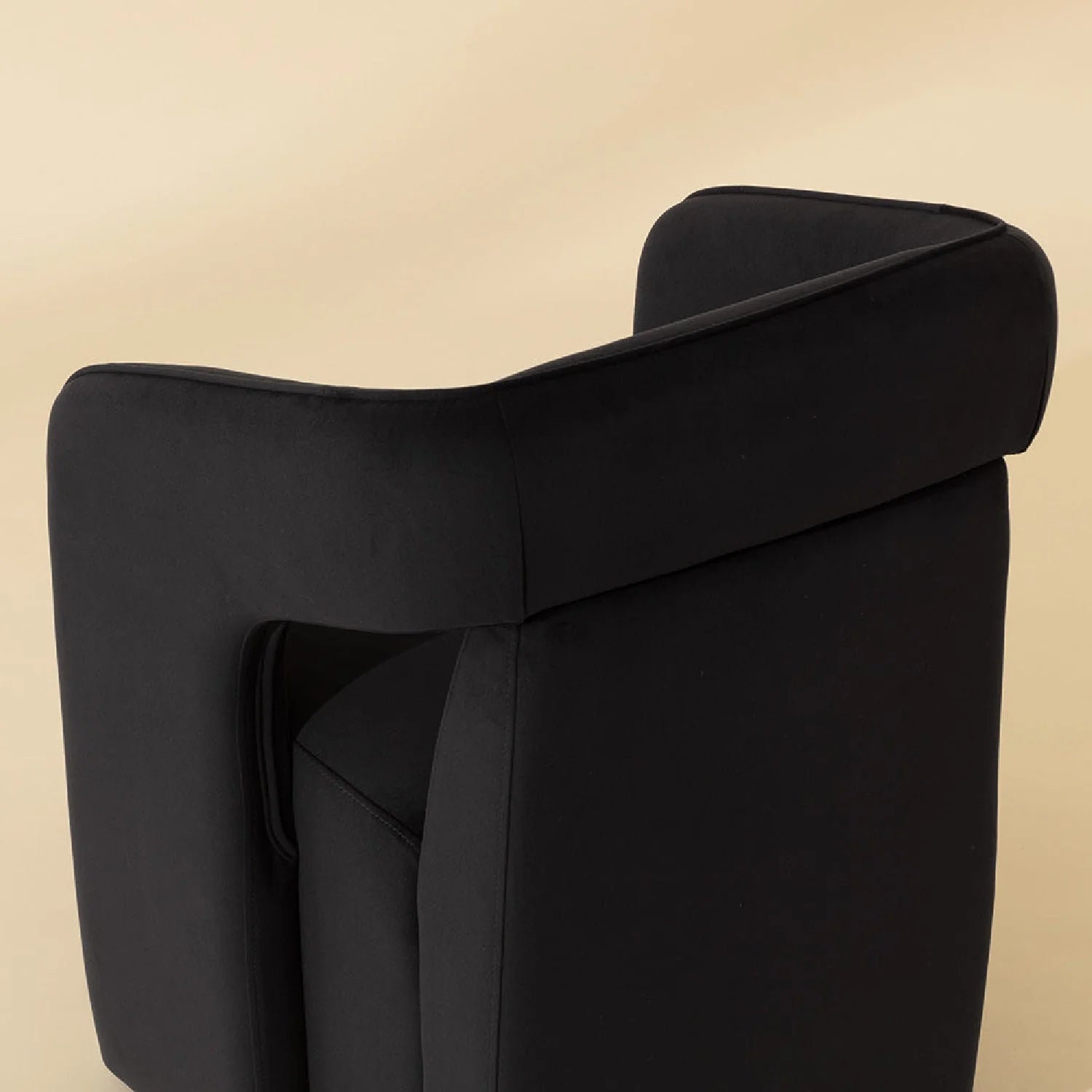 Luxury Wheeled Fabric Dining Armchair European Style for Villa