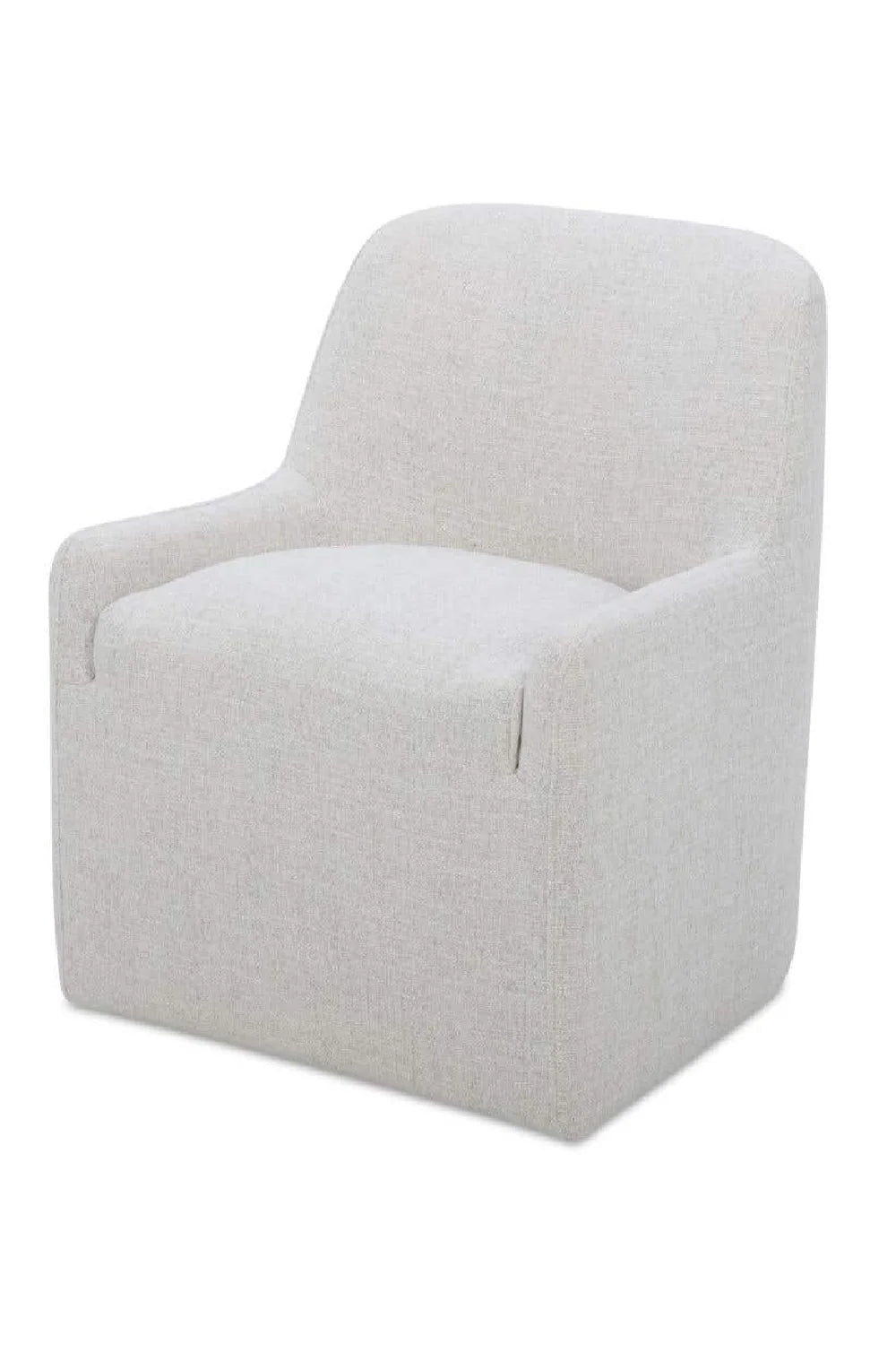 Luxury Wheeled Modern Dining Armchair European Style for Villa